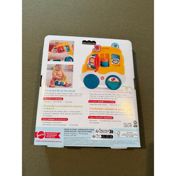 Fisher-Price Other - Fisher-Price Animal Friends Discovery Car Baby Activity Toy Yellow HJR15 6M+